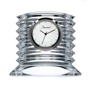 NWT Baccarat Crystal Lalande Clock